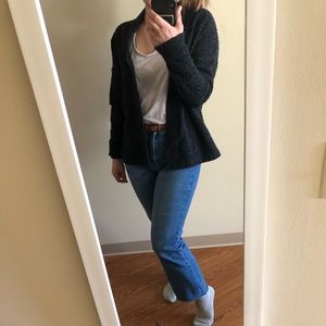 Gray cozy cardigan